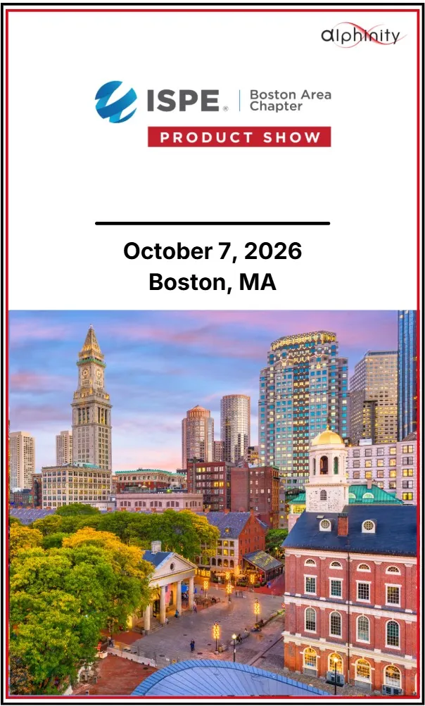 ISPE Boston Area Chapter Product Show 2026, October 7, Foxborough, Massachusetts