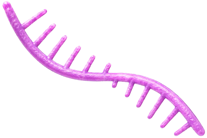 mRNA molecule 3D render