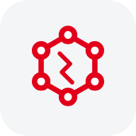 Fragile molecule icon