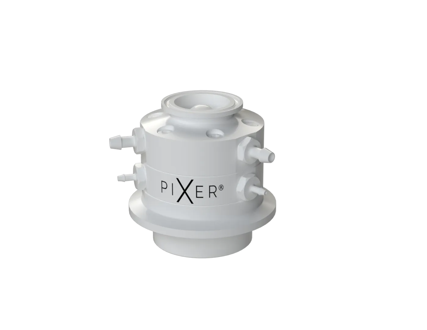 PIXER multi-port radial diaphragm pump head